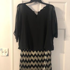 Black and silver dress size 10